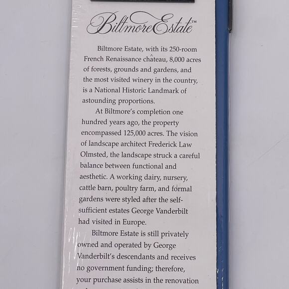 Biltmore Estate Magnetic Note Pad and Magnet Pencil Flowers Lined Paper NEW - Picture 7 of 10